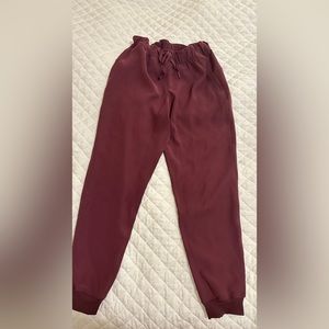 🍋LULULEMON🍋 maroon drawstring studio sweatpants size 8